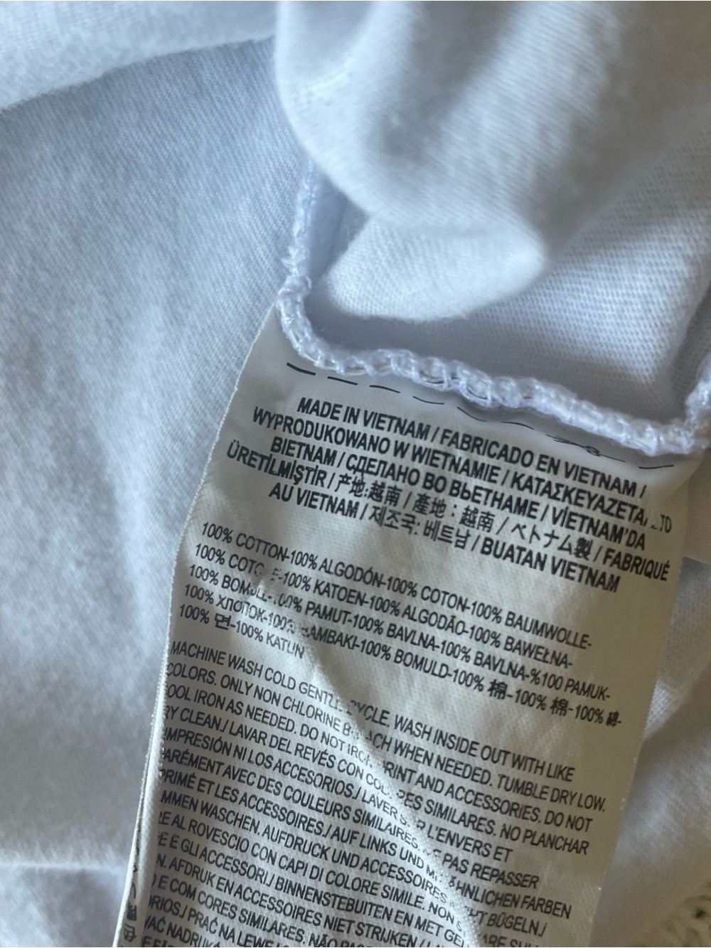 Vans White Cropped Tee - Picture 4 of 4